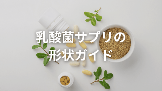 乳酸菌サプリの形状ガイド