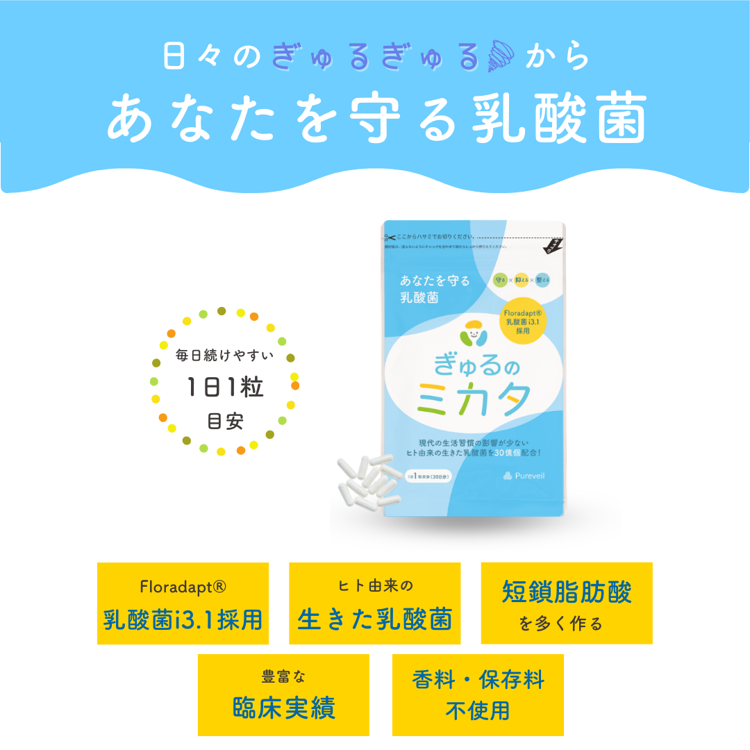 ぎゅるのミカタ 1袋30粒入
